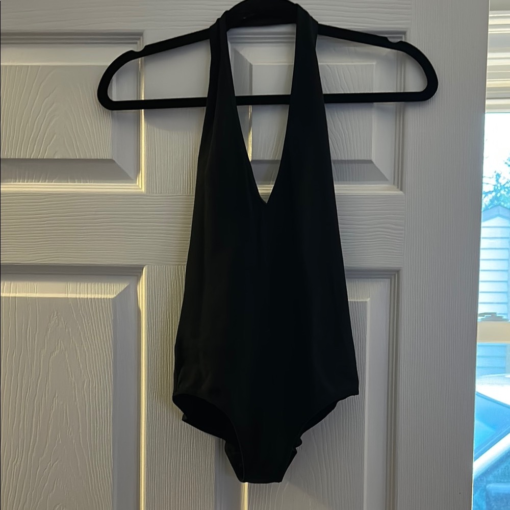 American Apparel Black Halter Neck